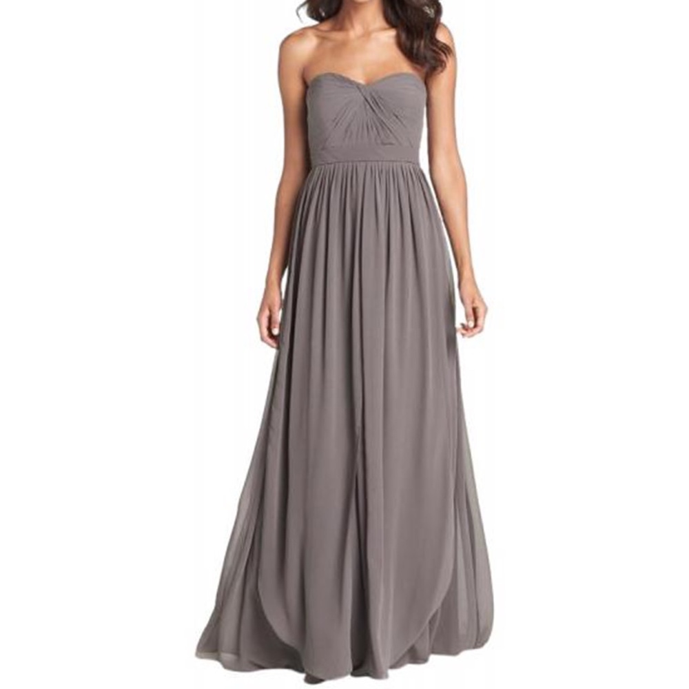 Jenny Yoo Aiden Convertible Formal Dress in Grey